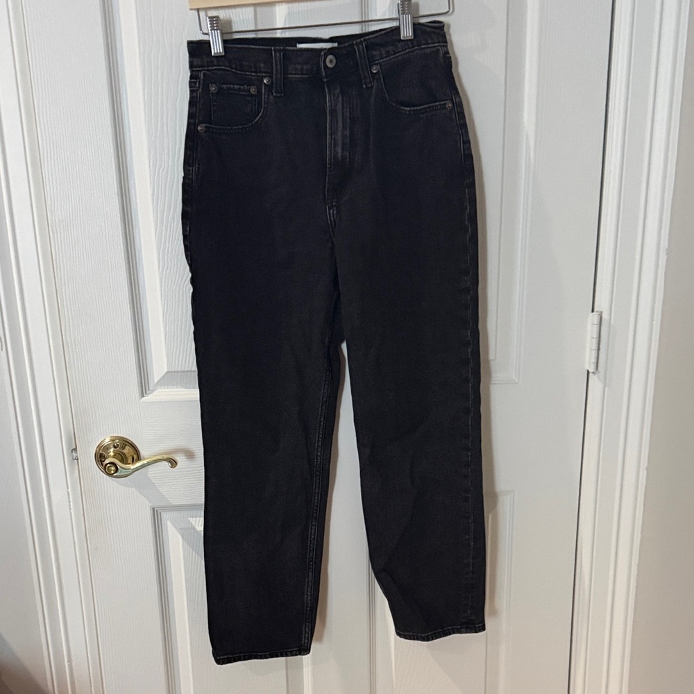 Abercrombie & Fitch Black Straight Jeans high rise 27